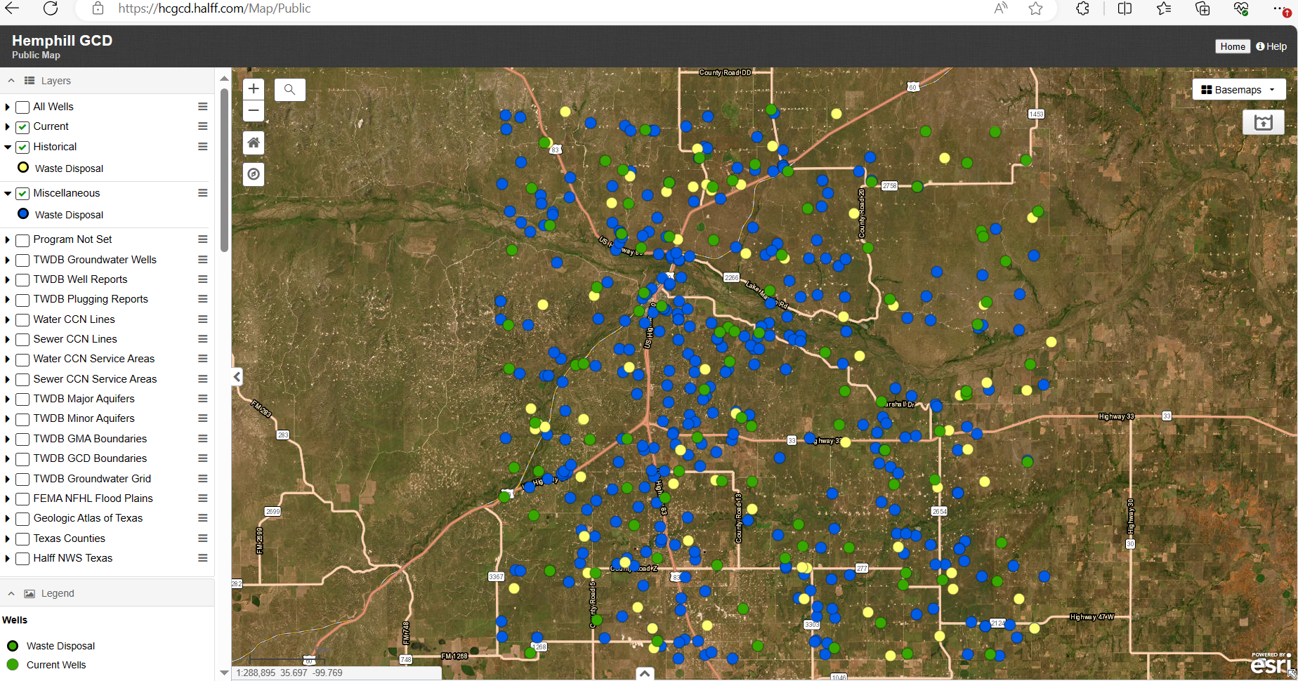 Map & Aquifer Data Interactive Map